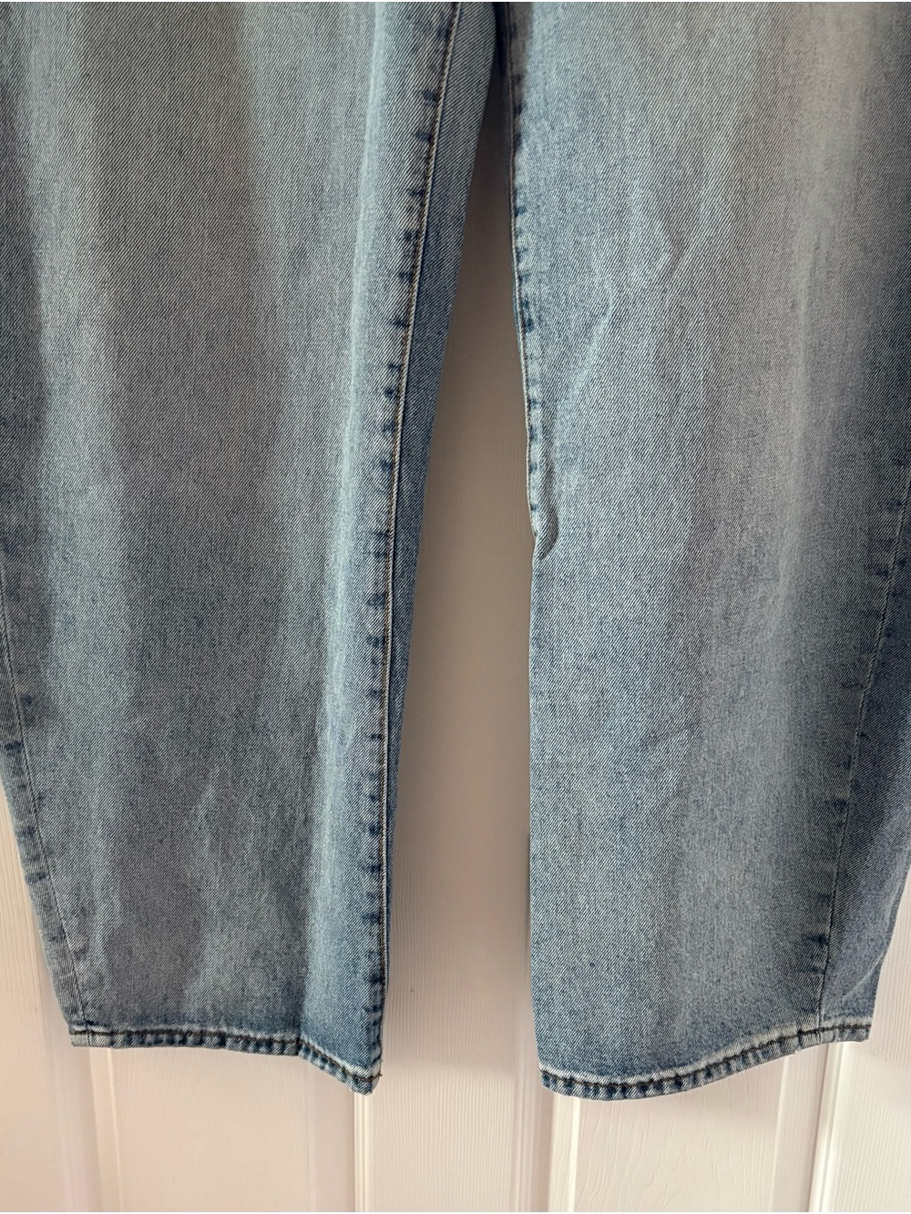 Zara The ZW Cuffed Light Blue Balloon JeansSize 6 - Picture 12 of 16